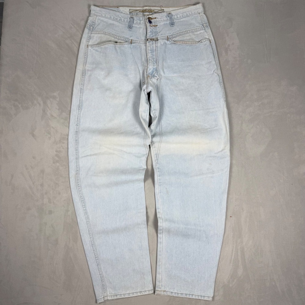 90s Mens Marithe Francois Girbaud Shuttle Tape Baggy Light Wash Jeans 34